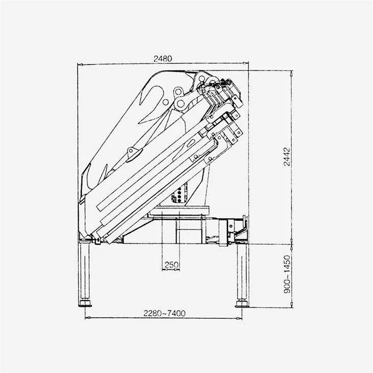 14 Tons Truck Mounted Telescope Crane 