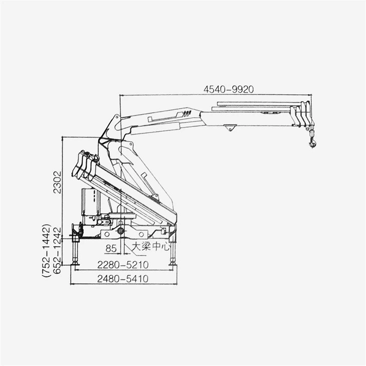 5 Tons Truck Mounted Knuckle Crane